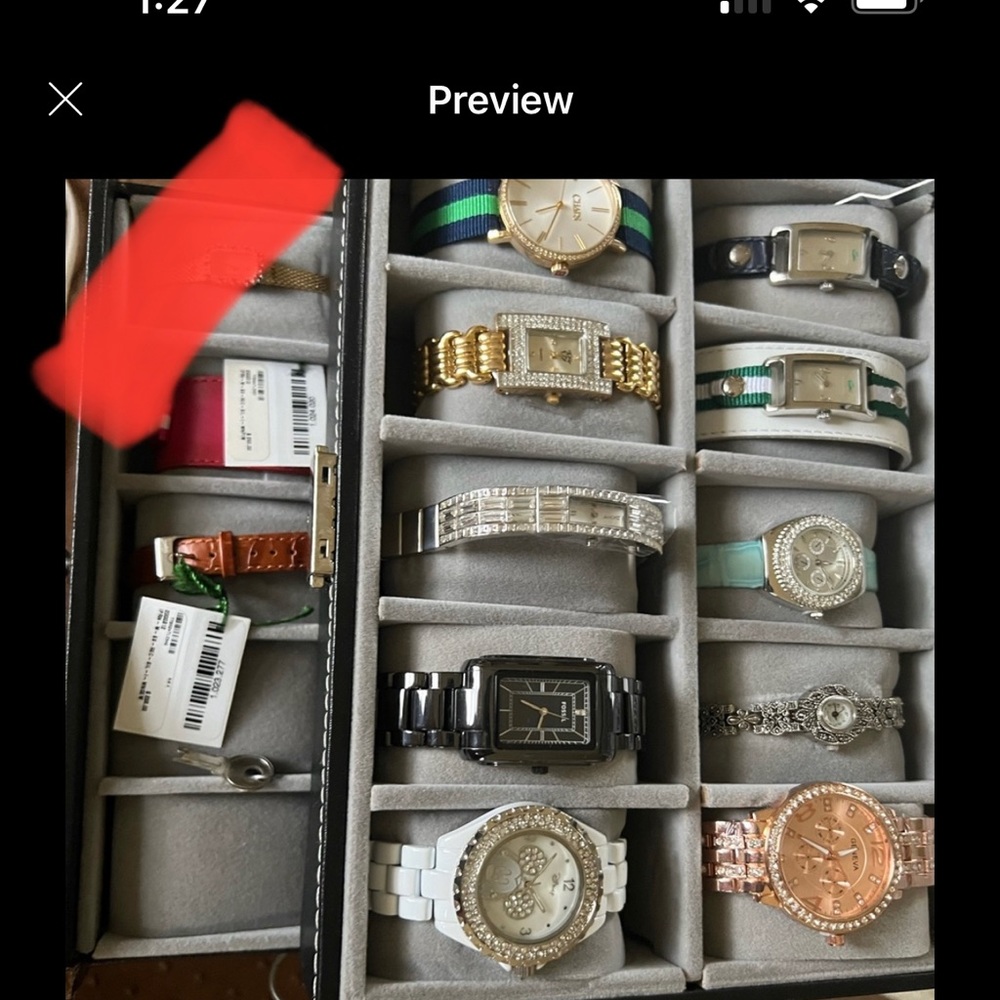 11 watches selling as a lot two Lacoste both with exchangeable band , Japan movt - Picture 5 of 17